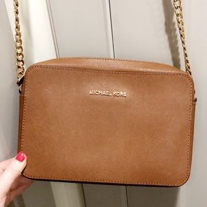 Brown MICHAEL KORS Jetset Crossbody